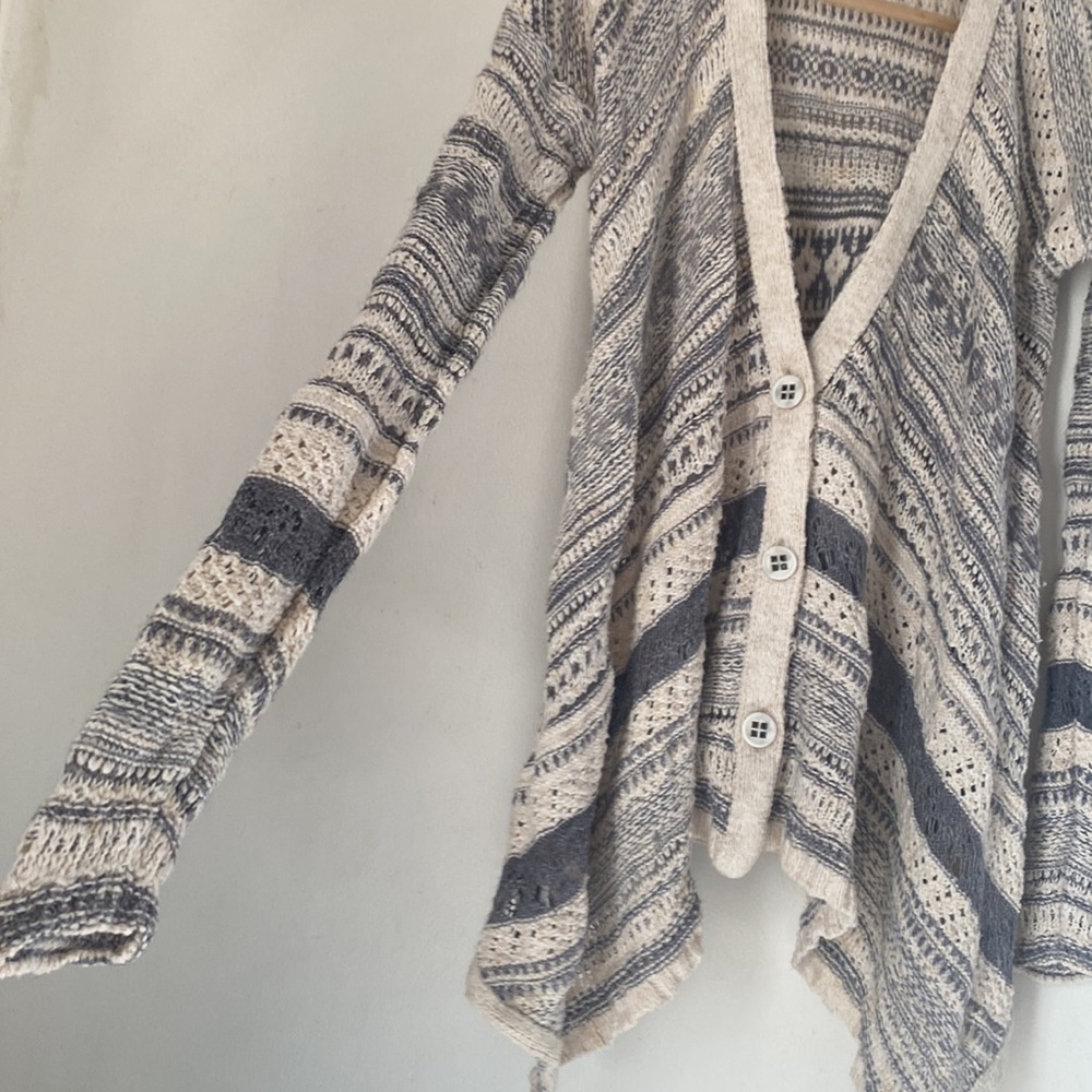 Free People S Knit Buttoned Front Cardigan - Picture 6 of 12